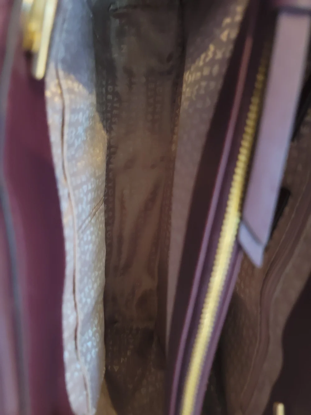 kate spade Quilted Leather Tote Bag in Plum Purple